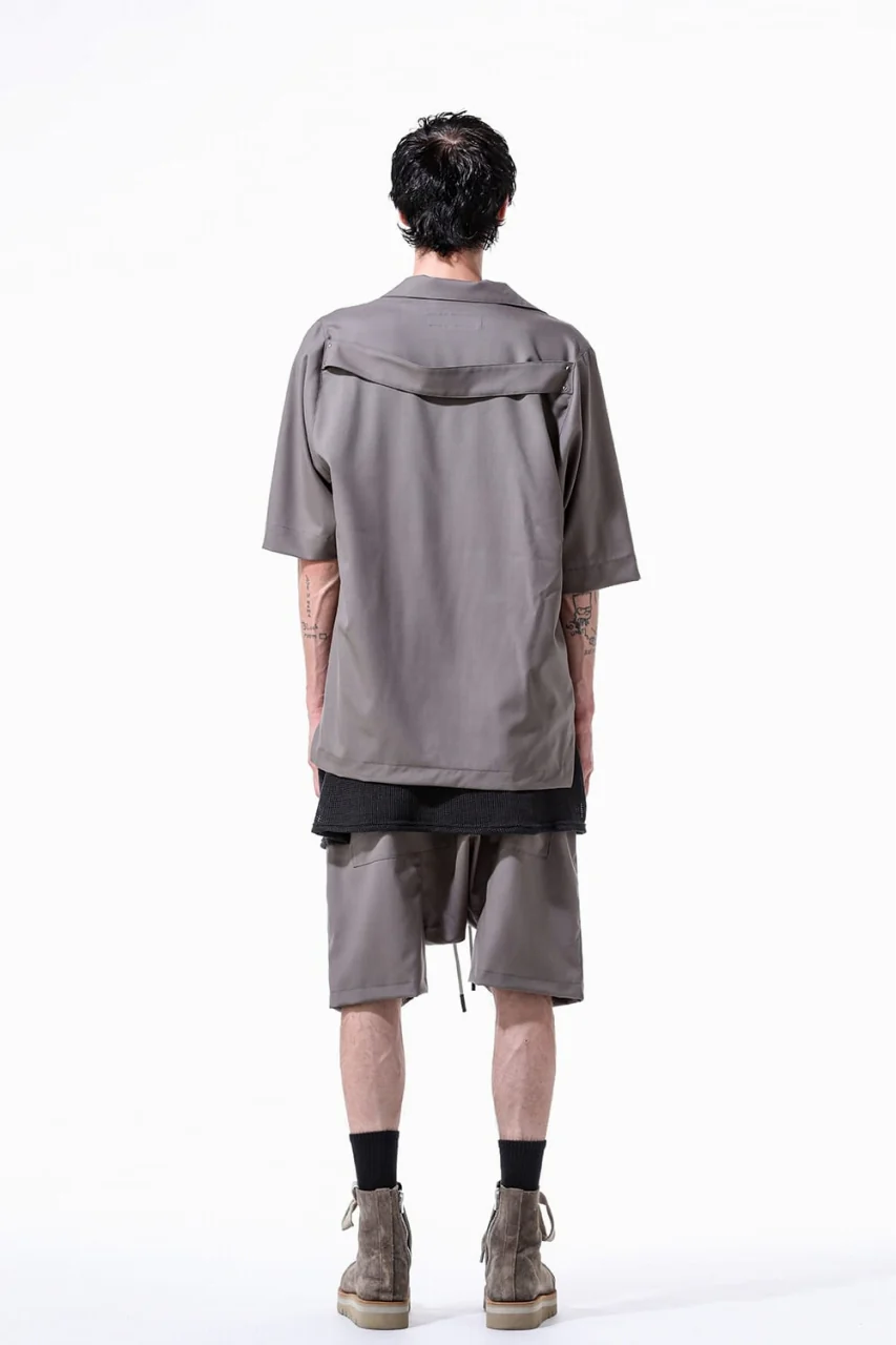 A.F ARTEFACT RESORT SHIRT / TROPICAL WOOL (GREY) - Image 21