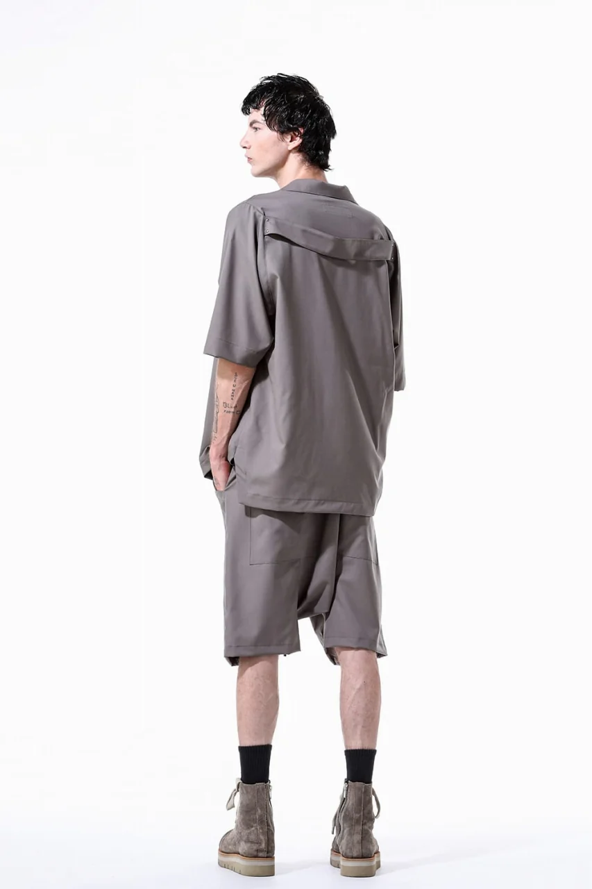 A.F ARTEFACT RESORT SHIRT / TROPICAL WOOL (GREY) - Image 22