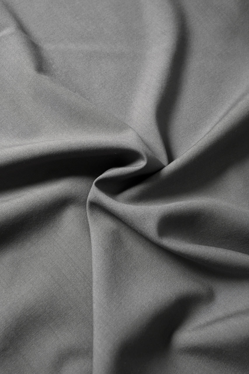 A.F ARTEFACT RESORT SHIRT / TROPICAL WOOL (GREY) - Image 9