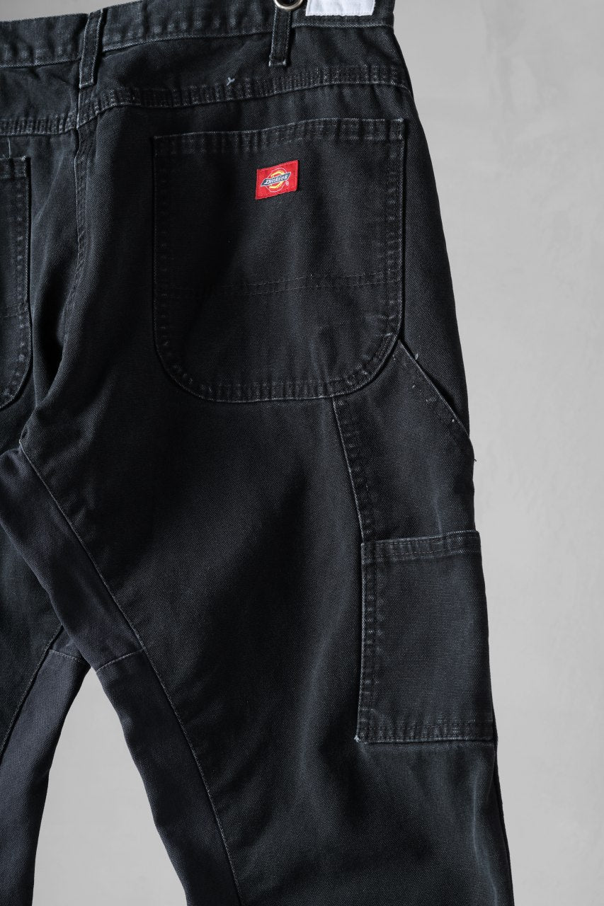 CHANGES x LOOM exclusive REMAKE REGULAR FIT CARPENTER PANTS / VINTAGE DUCK FABRIC (STONE WASHED) (BLACK #E) - Image 10