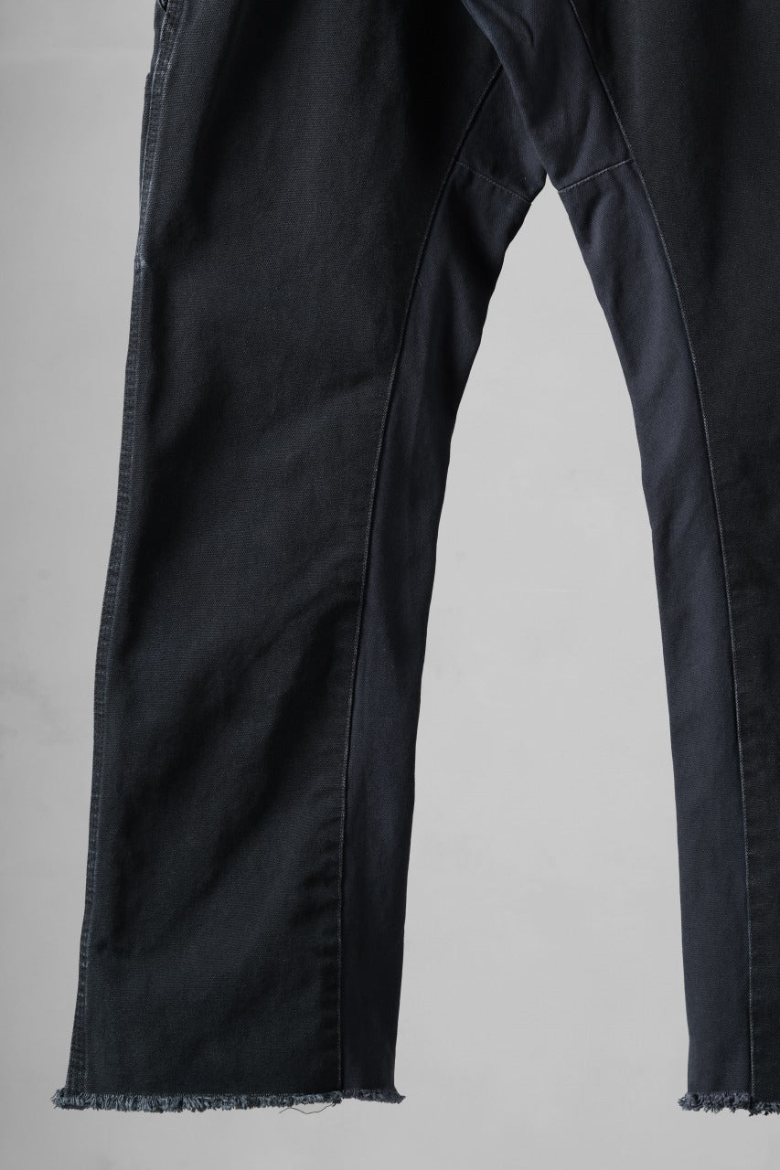 CHANGES x LOOM exclusive REMAKE REGULAR FIT CARPENTER PANTS / VINTAGE DUCK FABRIC (STONE WASHED) (BLACK #E) - Image 6
