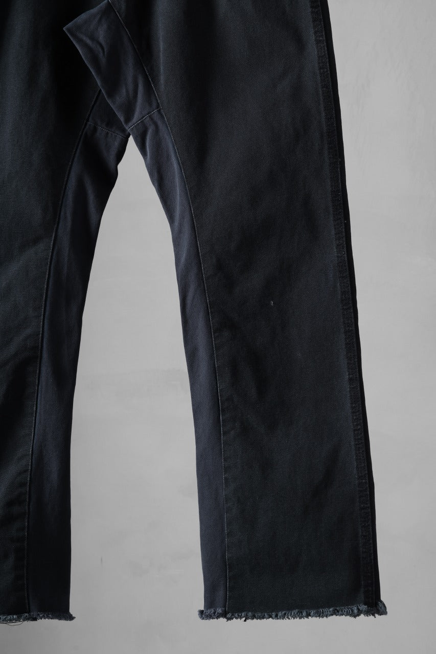 CHANGES x LOOM exclusive REMAKE REGULAR FIT CARPENTER PANTS / VINTAGE DUCK FABRIC (STONE WASHED) (BLACK #E) - Image 7