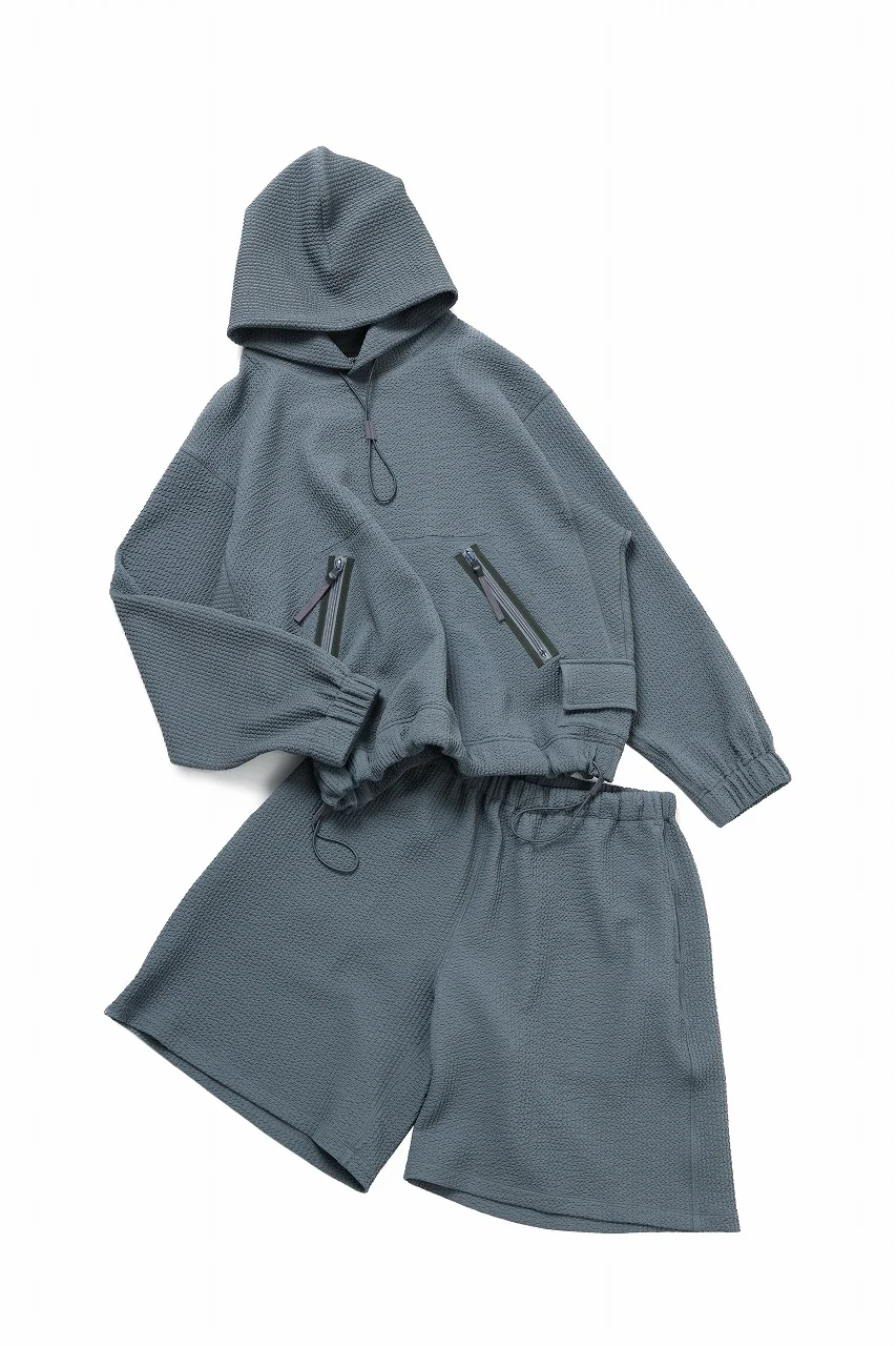 D-VEC WAFFLE KNIT SHORT PANTS (SEA SPRAY) - Image 9