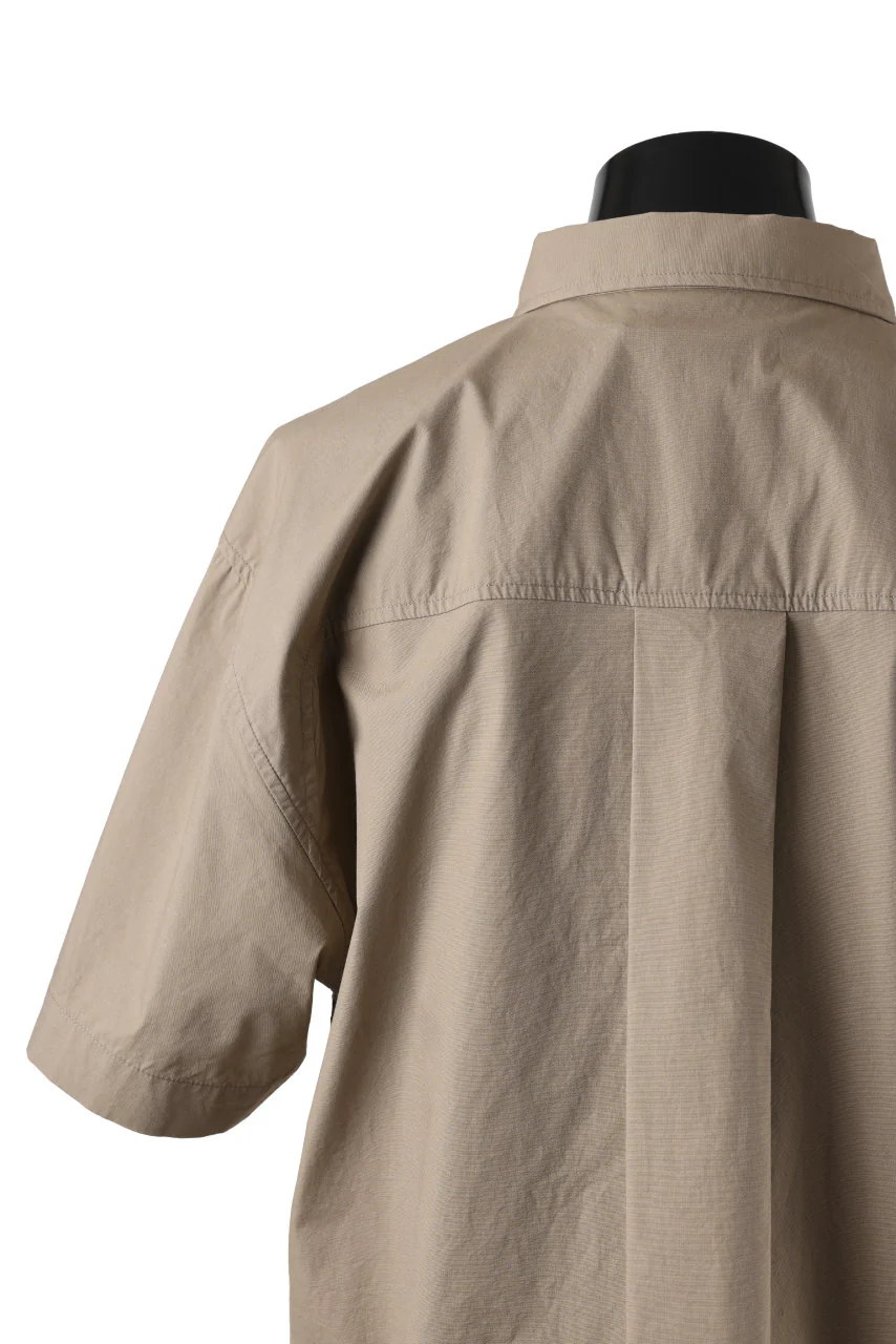 entire studios ZIP POCKET SHORT SLEEVE SHIRT (CAMEL) - Image 10