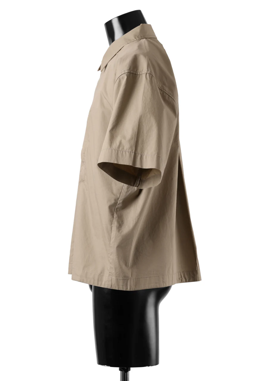 entire studios ZIP POCKET SHORT SLEEVE SHIRT (CAMEL) - Image 3