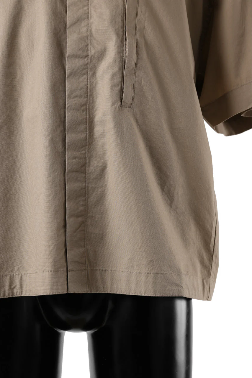 entire studios ZIP POCKET SHORT SLEEVE SHIRT (CAMEL) - Image 7