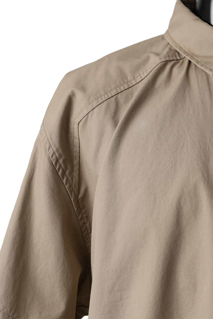 entire studios ZIP POCKET SHORT SLEEVE SHIRT (CAMEL) - Image 8
