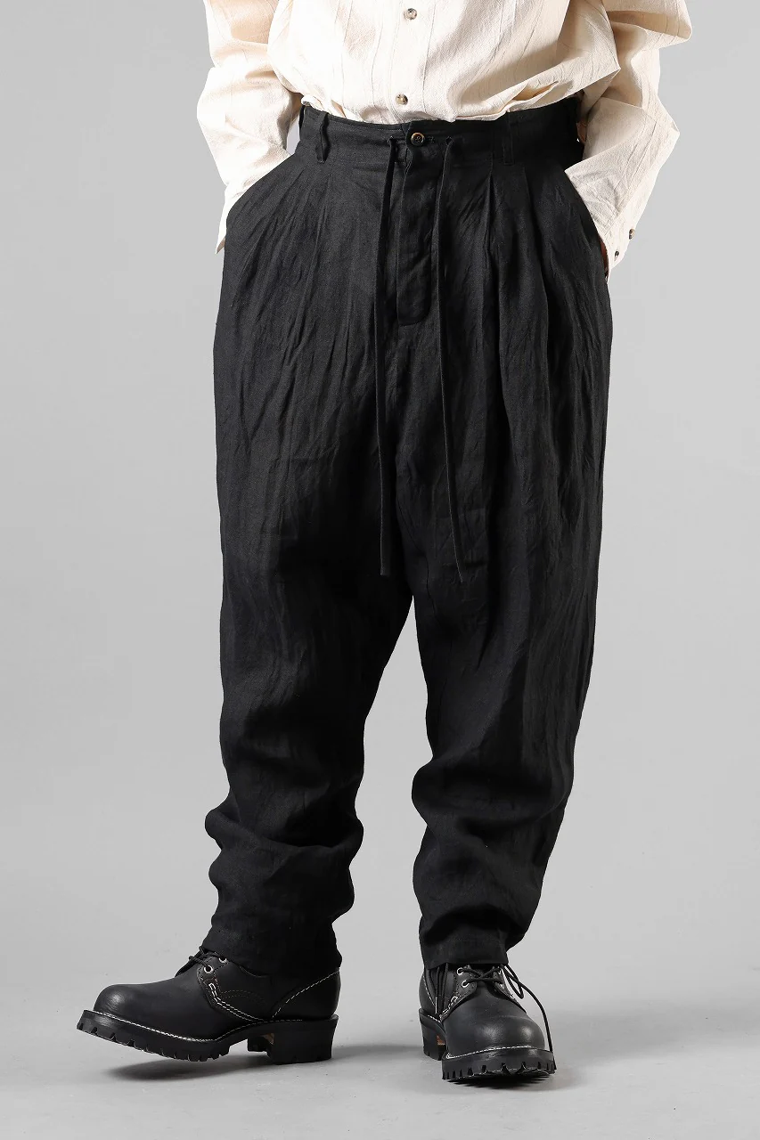forme d'expression 2 Tucked Sarouel Pants / GBMB (Black) - Image 4