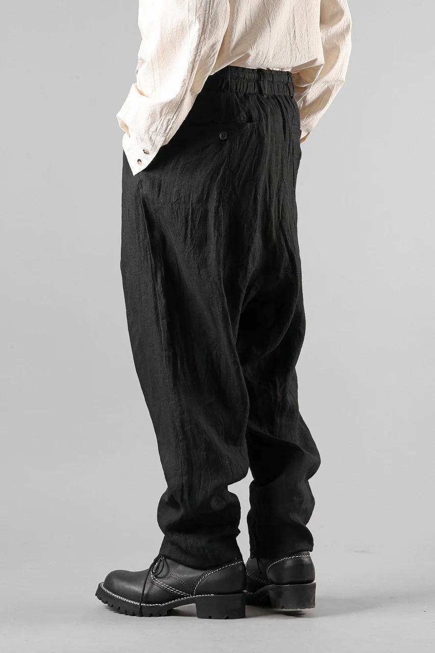forme d'expression 2 Tucked Sarouel Pants / GBMB (Black) - Image 7