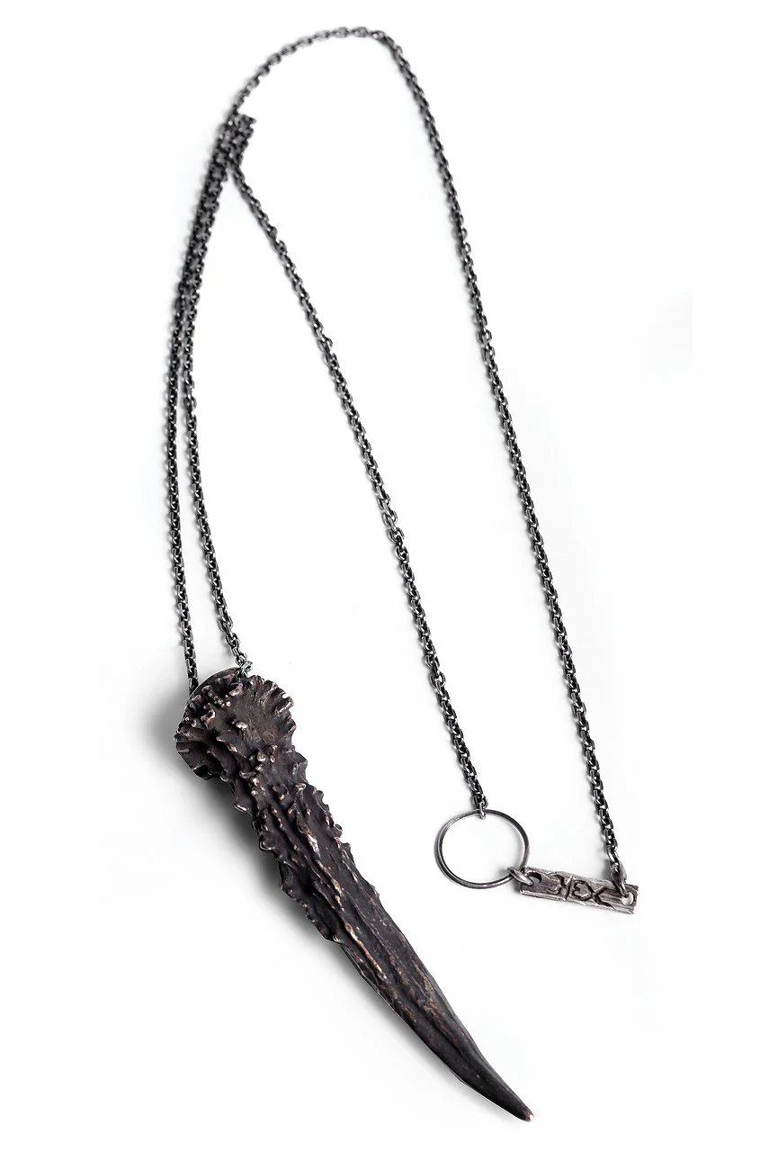 GASPARD HEX Big Horn Bronze 80cm chain - Image 5