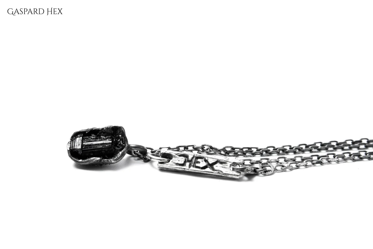GASPARD HEX Black Tourmaline Pendant Small - Image 20