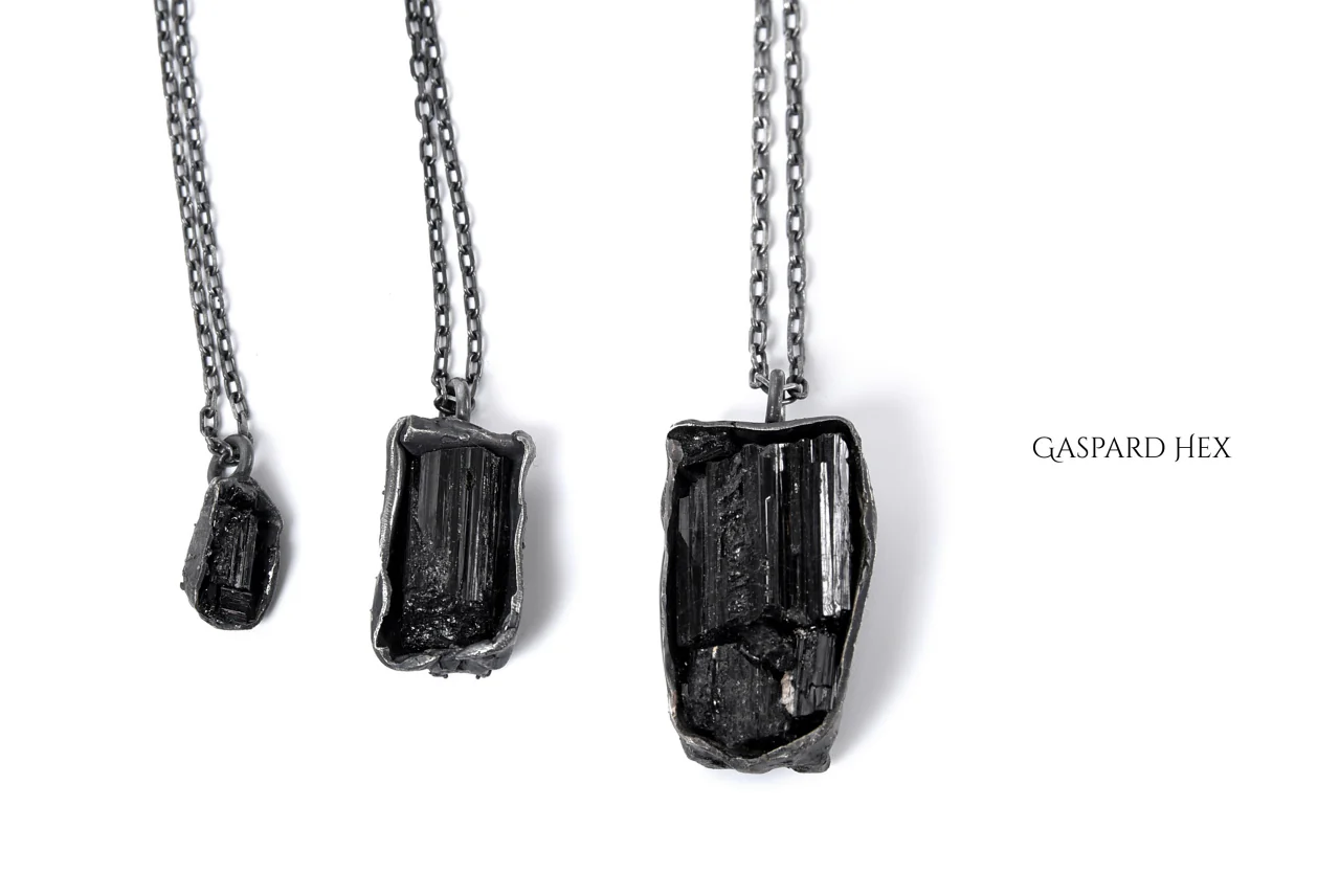 GASPARD HEX Black Tourmaline Pendant Small - Image 21
