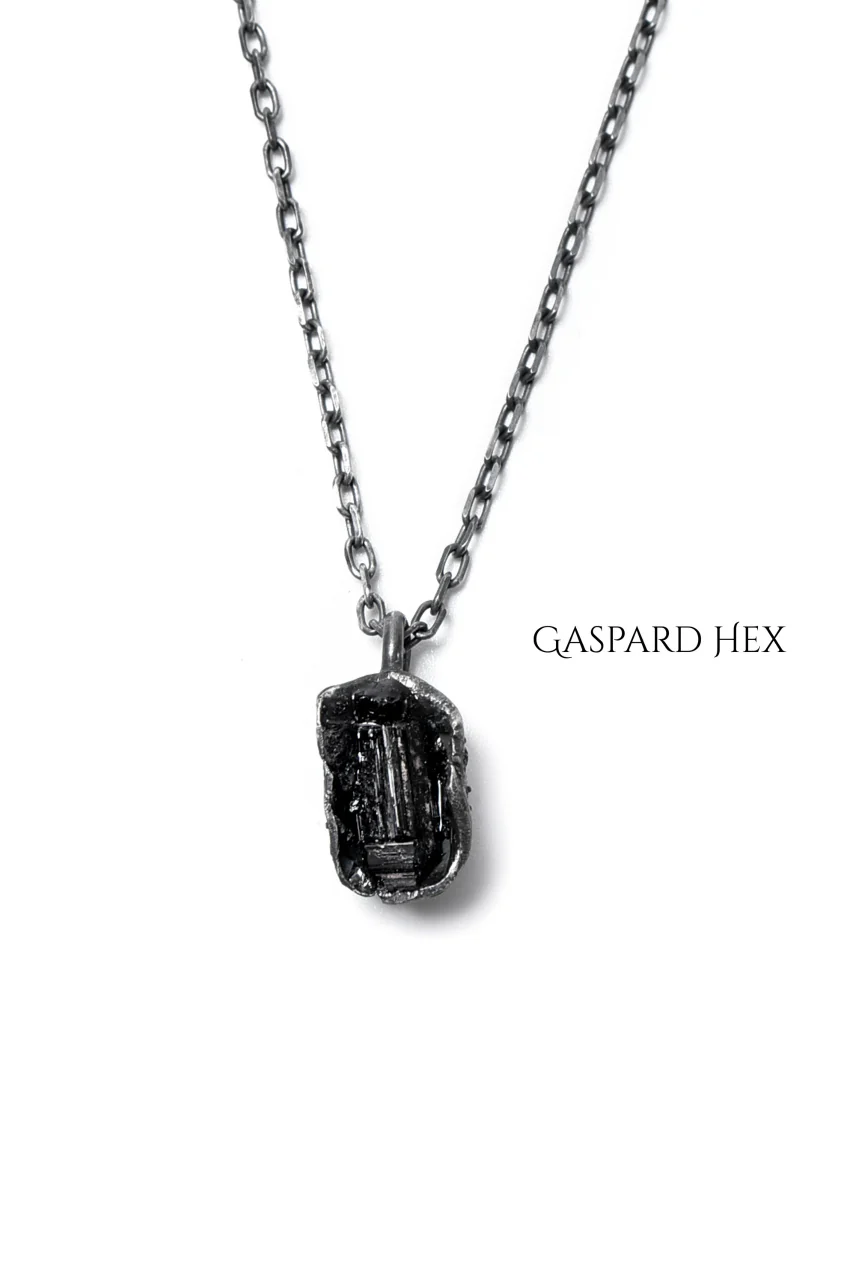 GASPARD HEX Black Tourmaline Pendant Small - Image 5