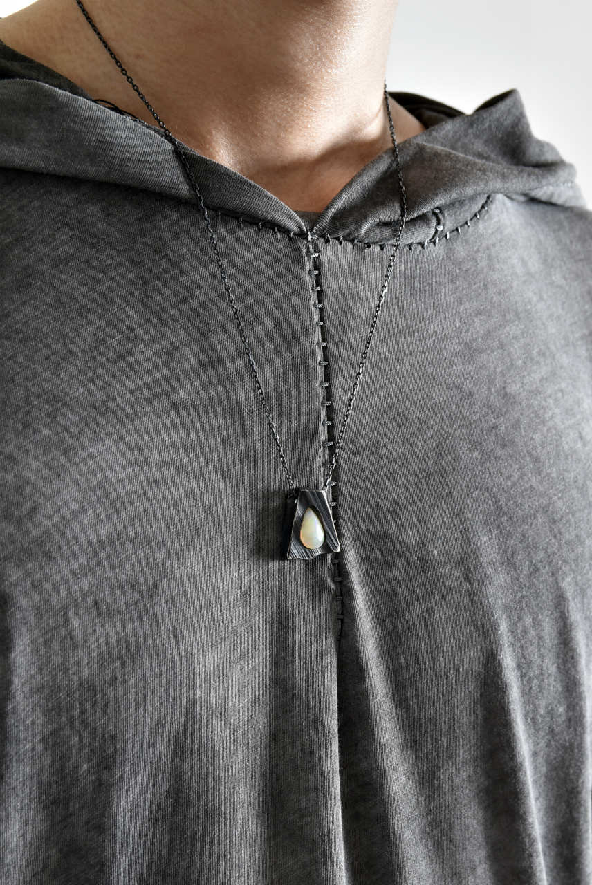 GASPARD HEX Faceted Opal Pendant Drop Shape - Image 17