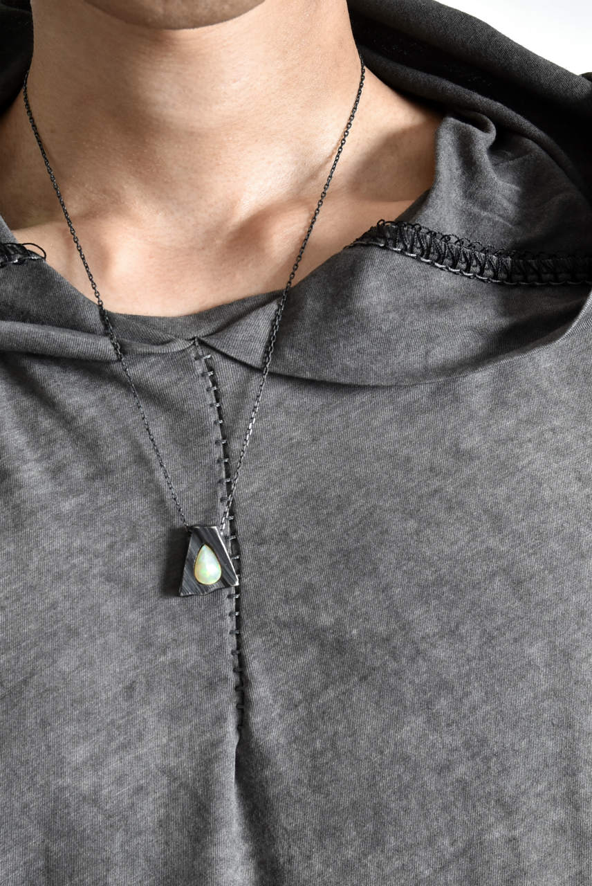 GASPARD HEX Faceted Opal Pendant Drop Shape - Image 18