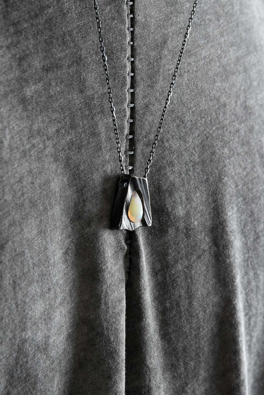 GASPARD HEX Faceted Opal Pendant Drop Shape - Image 19