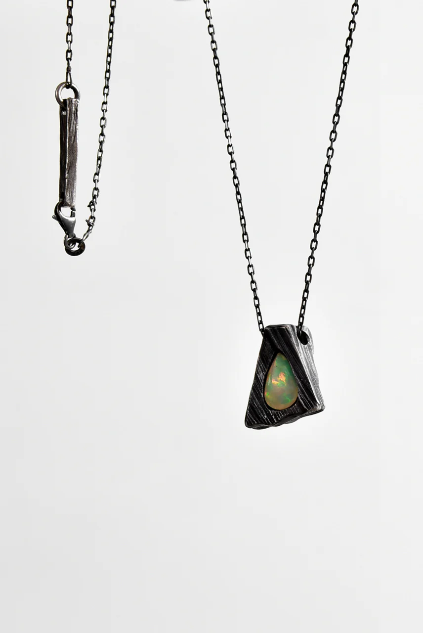 GASPARD HEX Faceted Opal Pendant Drop Shape - Image 21