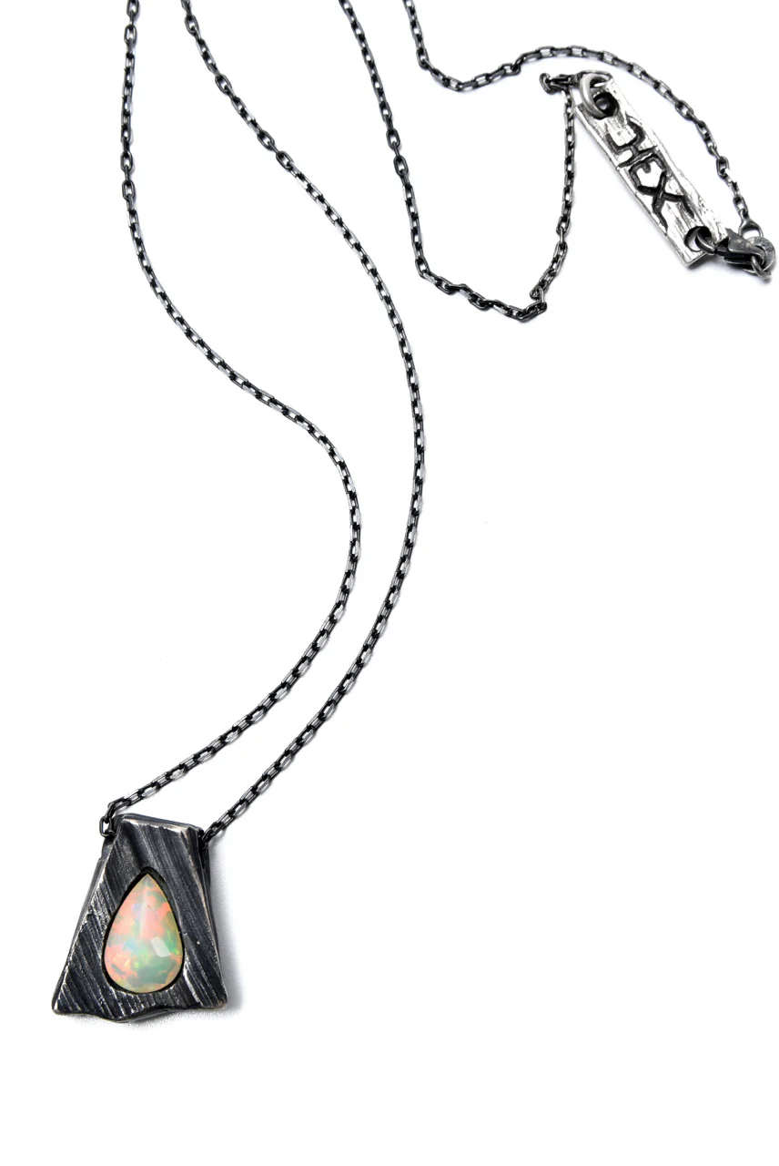 GASPARD HEX Faceted Opal Pendant Drop Shape - Image 3