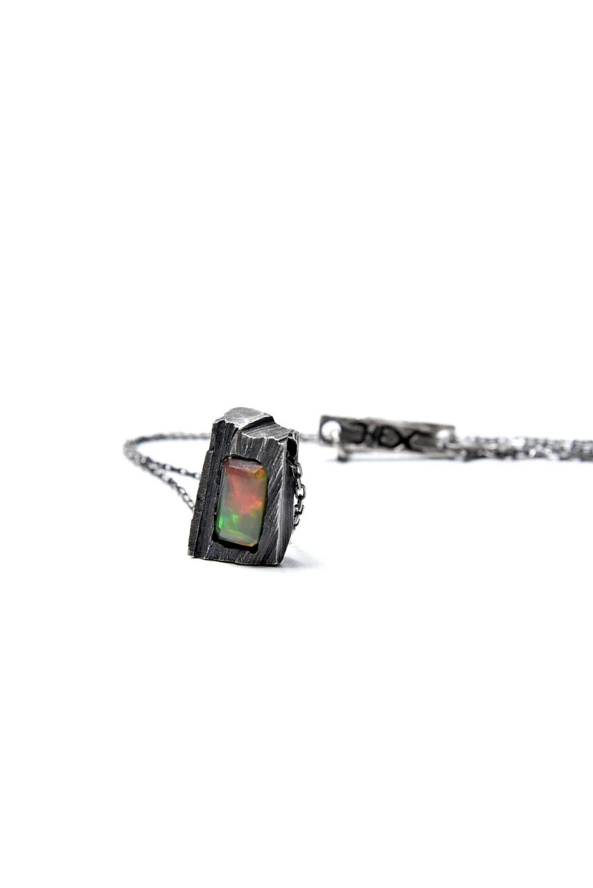 GASPARD HEX Faceted Opal Pendant Rectangle Shape - Image 7