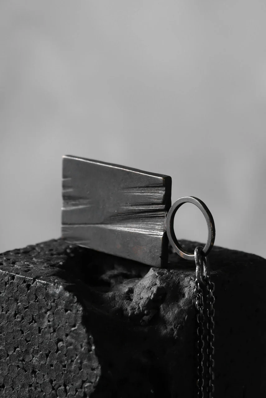 GASPARD HEX Glyphic Pendant oxidized bronze / 60cm chain - Image 12