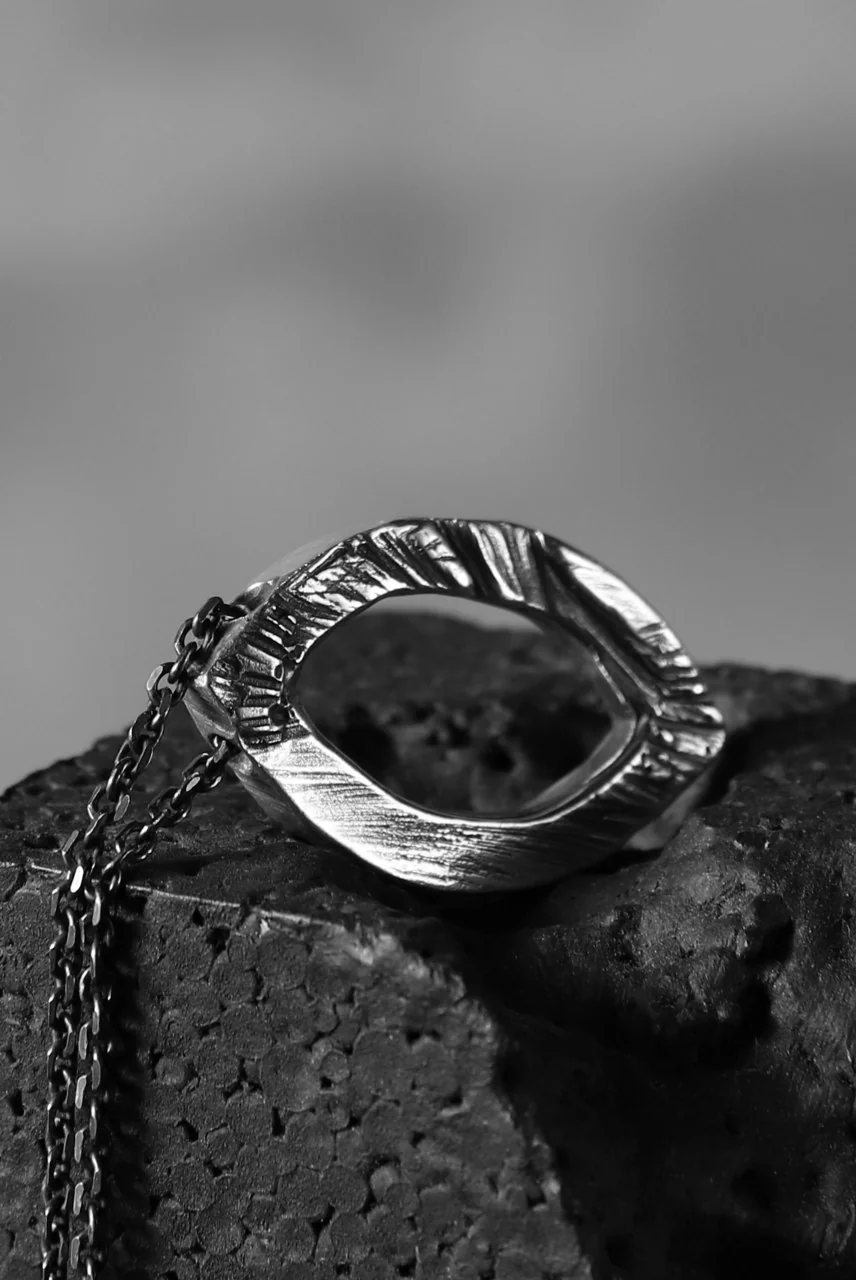 GASPARD HEX Mandorla Pendant / 60cm chain - Image 6