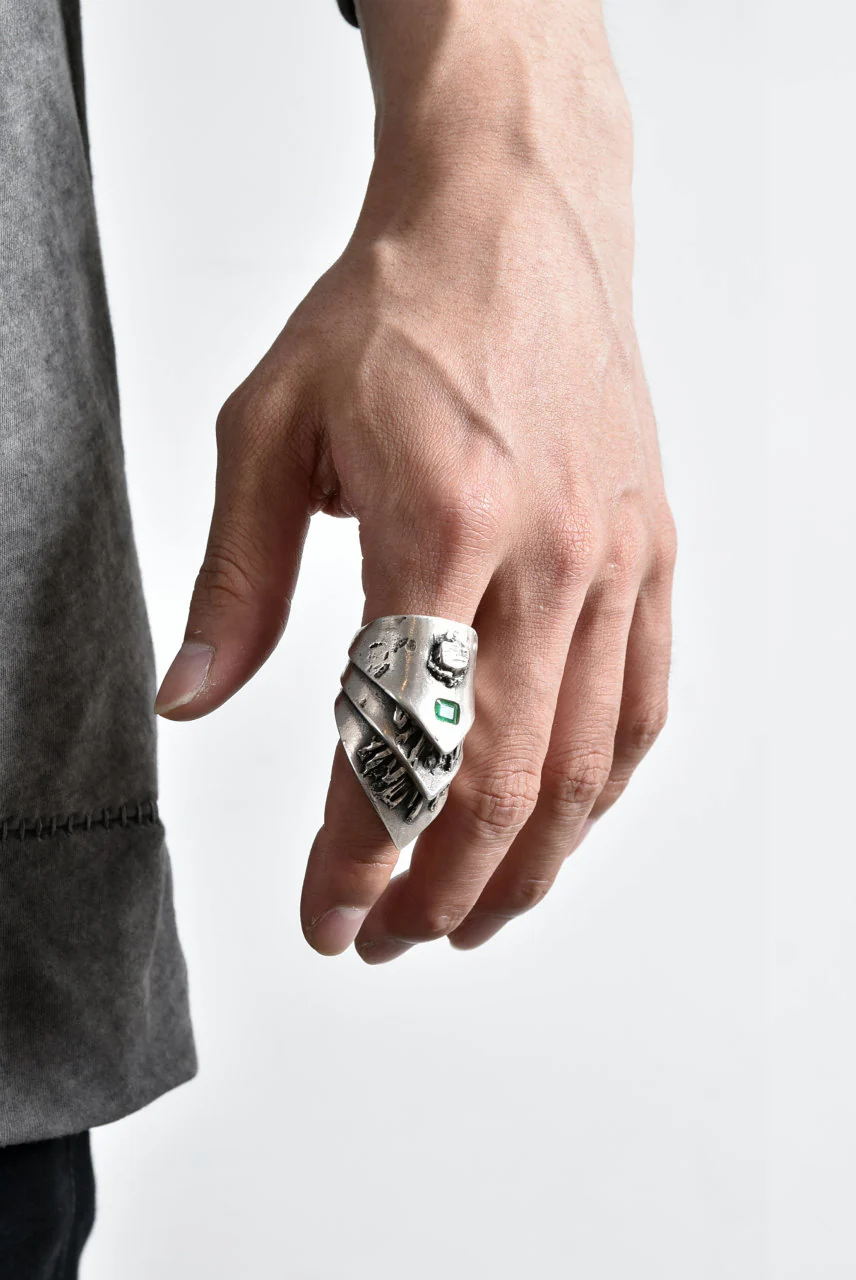 GASPARD HEX Mayan Ring with EMERALD JEWELRY - Image 13