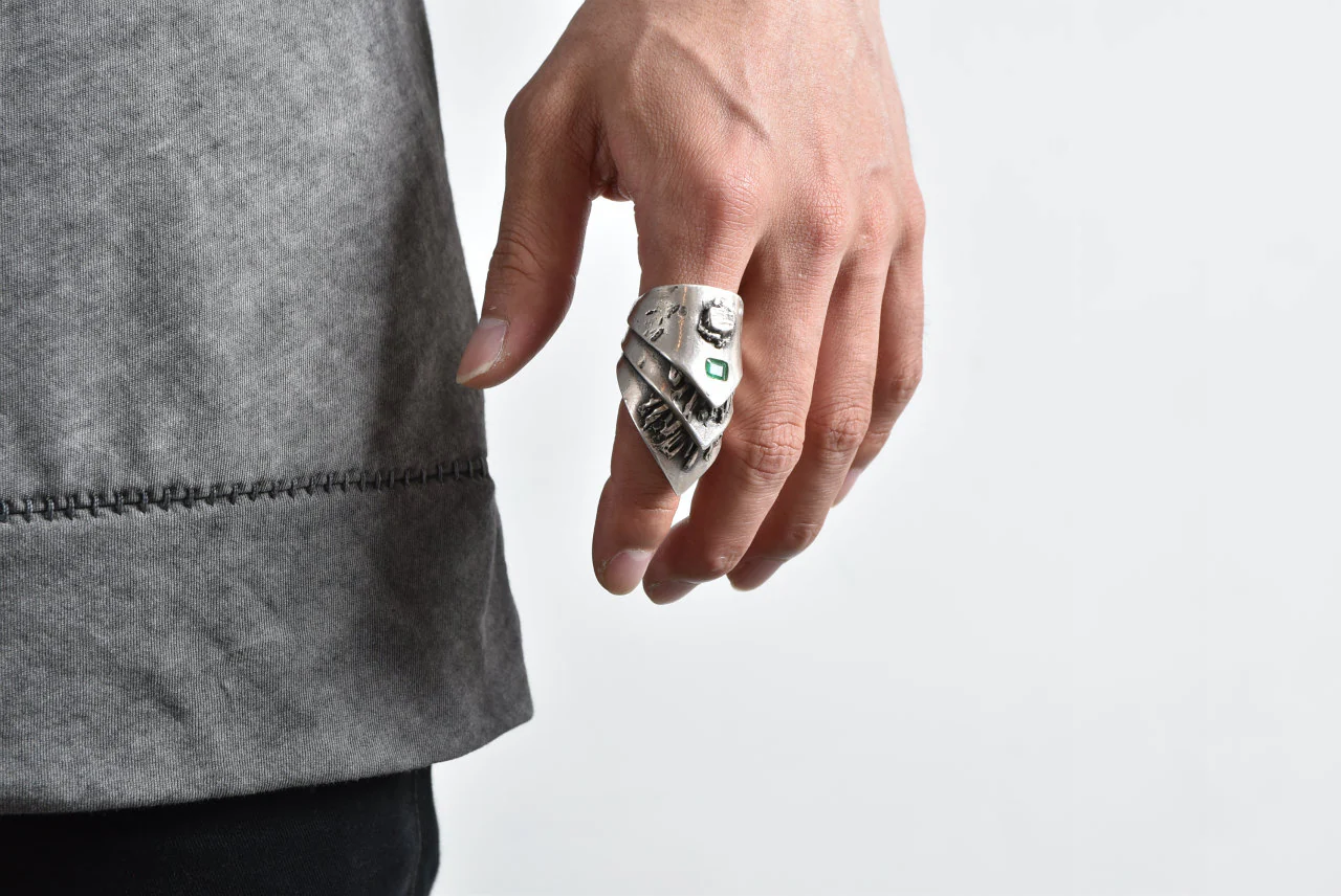 GASPARD HEX Mayan Ring with EMERALD JEWELRY - Image 18