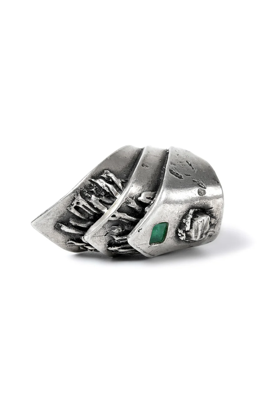 GASPARD HEX Mayan Ring with EMERALD JEWELRY - Image 3