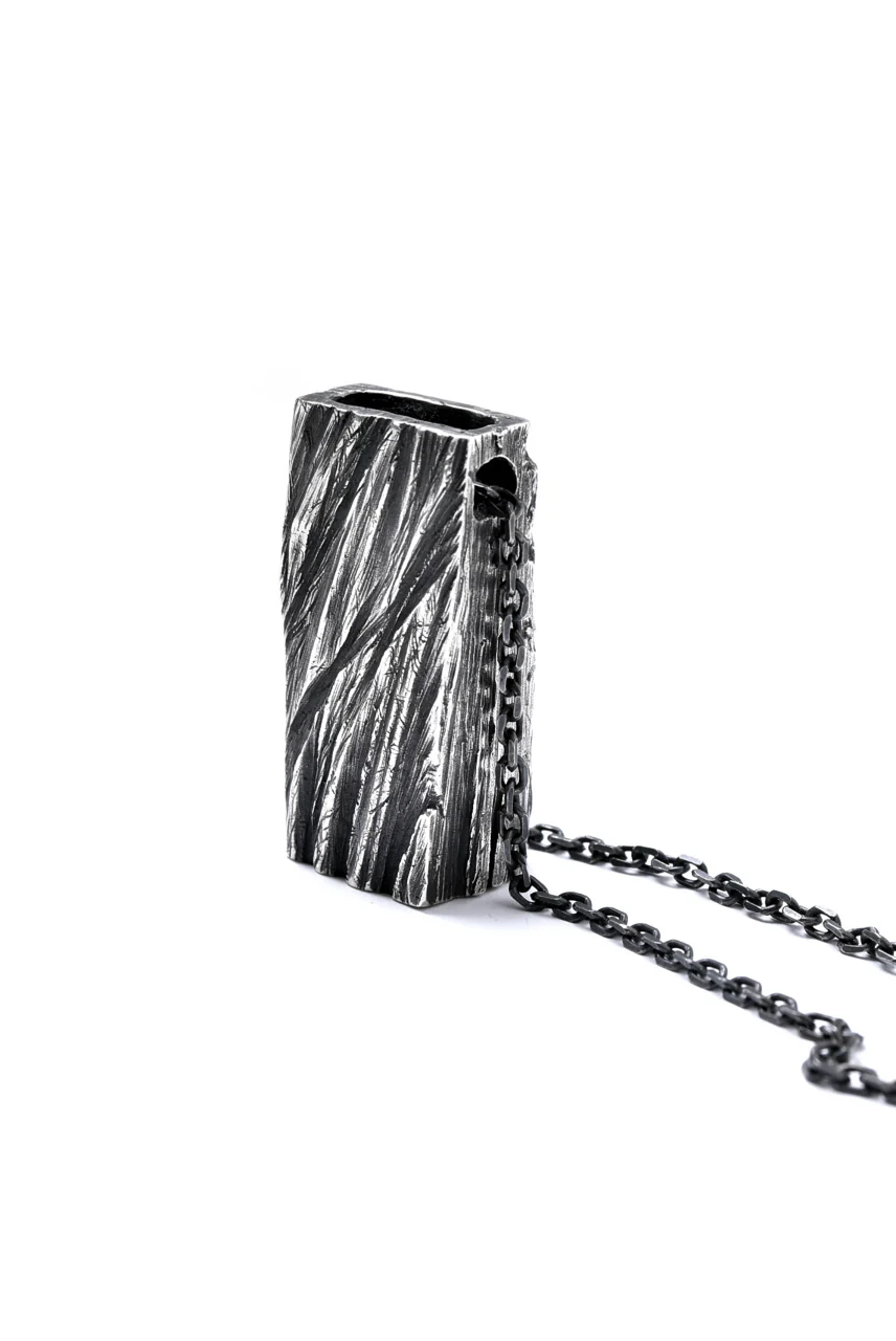 GASPARD HEX Quartz Inclusion Pendant XL with Black Diamond - Image 11