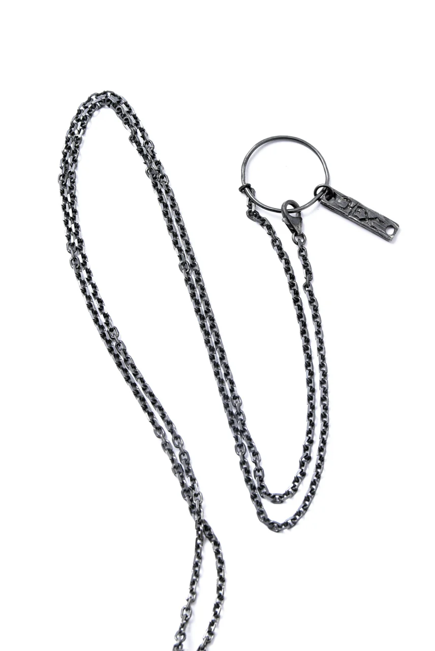 GASPARD HEX Small Horn Silver 80cm chain - Image 12