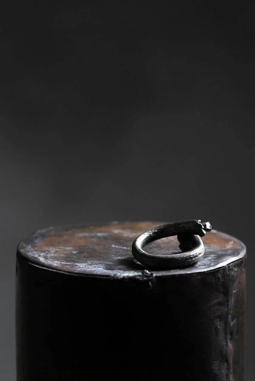 Holzpuppe exclusive Bone ring with Smoke Quartz - Image 18