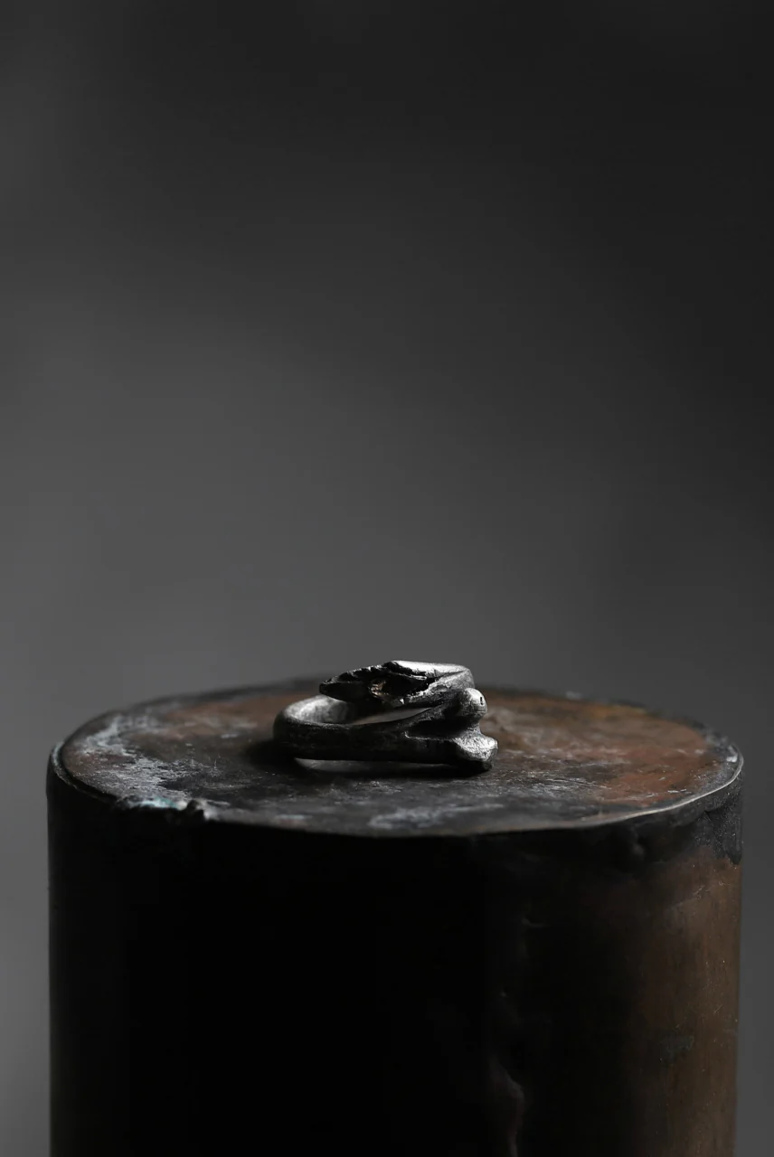 Holzpuppe exclusive Bone ring with Smoke Quartz - Image 20