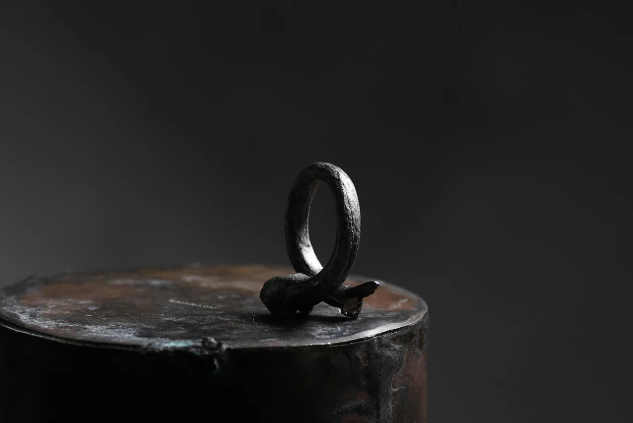Holzpuppe exclusive Bone ring with Smoke Quartz - Image 22