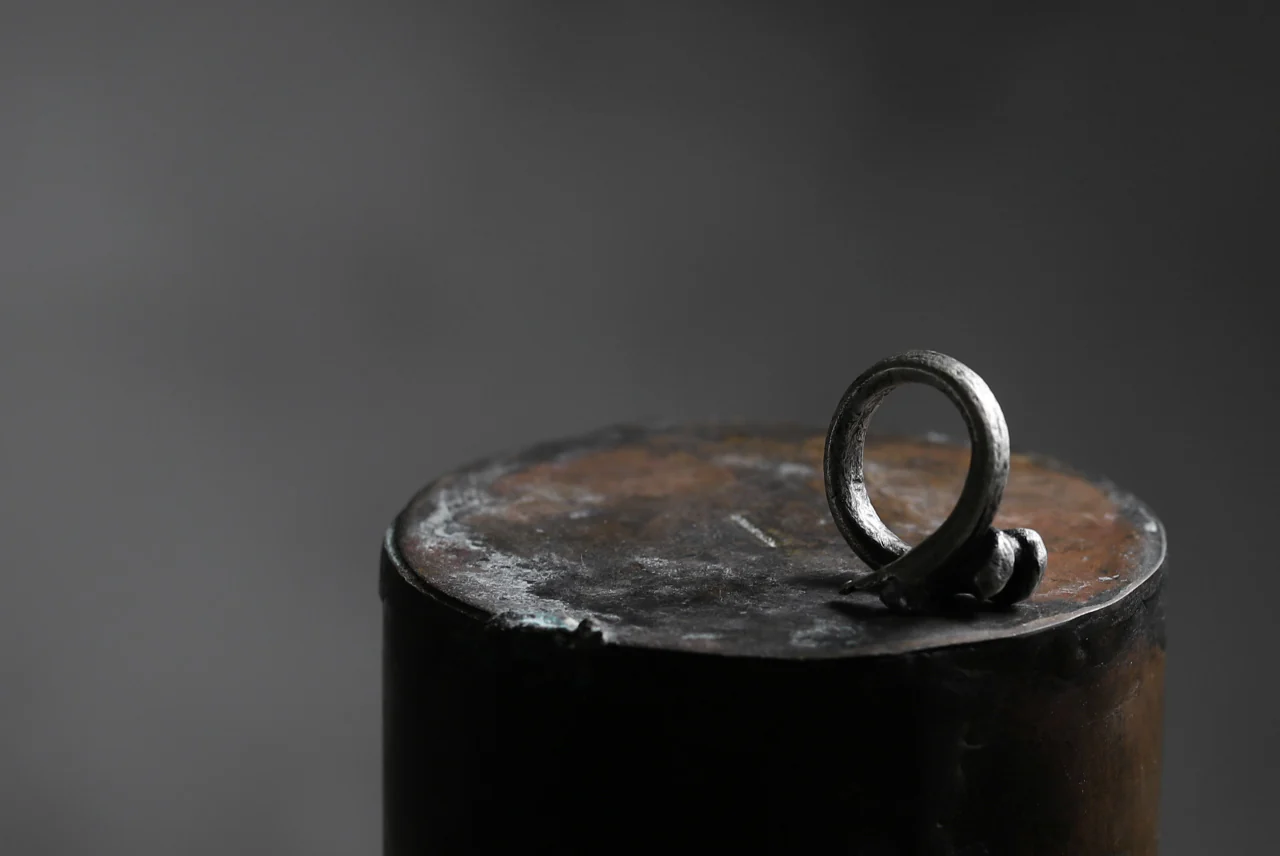 Holzpuppe exclusive Bone ring with White Quartz - Image 17