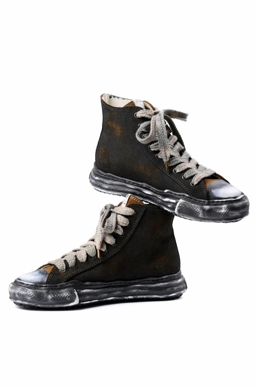 ISAMU KATAYAMA BACKLASH xx Maison MIHARA YASUHIRO “PETERSON” OG SOLE STEER SUEDE GARMENT-DYED HIGH-TOP SNEAKER (BLACK) - Image 14