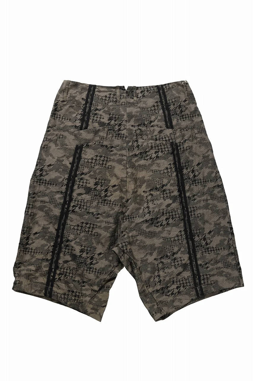 KLASICA "SABRON 66" RE CONSTRUCTED MID PANTS / BACK JACQUARD HOUND TOOTH CAMO (FOREST) - Image 4