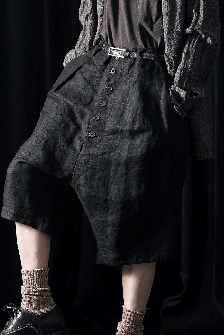 KLASICA "SABRON 66" RE CONSTRUCTED MID PANTS / CRISP FINISH AIRLY MICRO DOBBY (BLACK) - Image 10