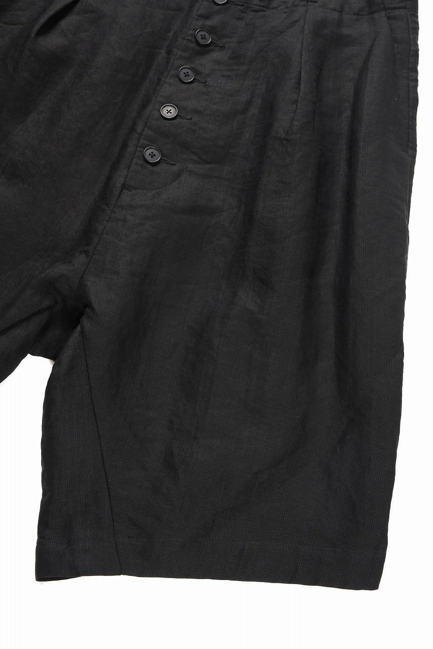 KLASICA "SABRON 66" RE CONSTRUCTED MID PANTS / CRISP FINISH AIRLY MICRO DOBBY (BLACK) - Image 6