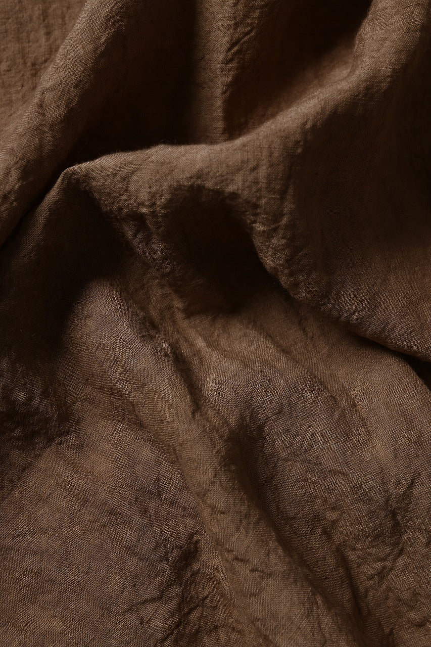 kujaku kakishibu-dyed mao collar long coat / C-698 (kakisibu) - Image 16