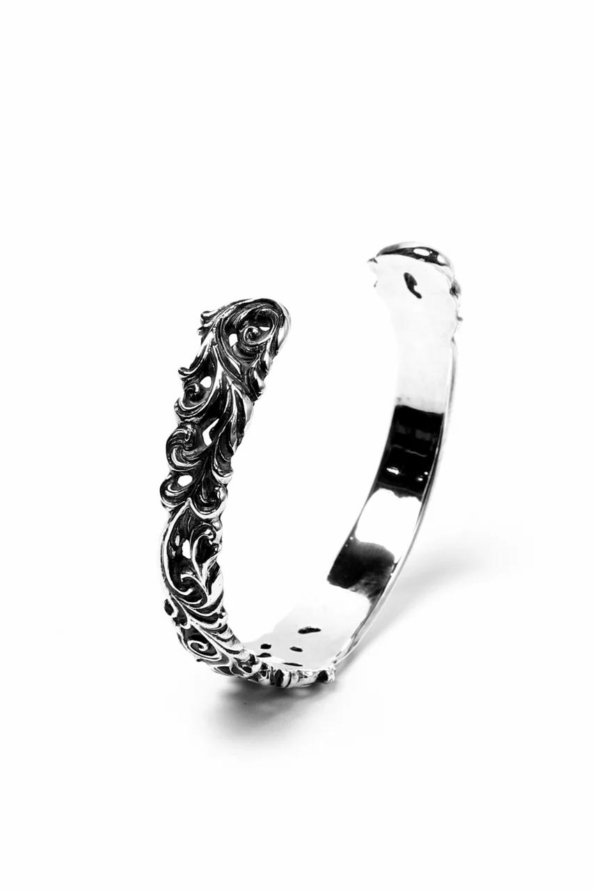 Loud Style Design - GET IN THE RING "ARABESQUE" SILVER BANGLE - Image 10