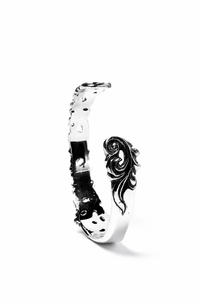 Loud Style Design - GET IN THE RING "ARABESQUE" SILVER BANGLE - Image 11