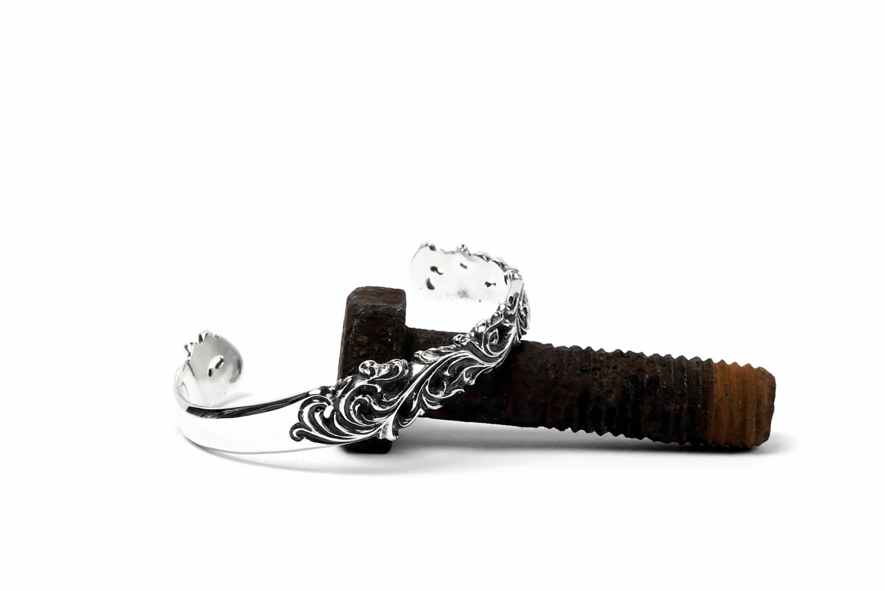 Loud Style Design - GET IN THE RING "ARABESQUE" SILVER BANGLE - Image 17