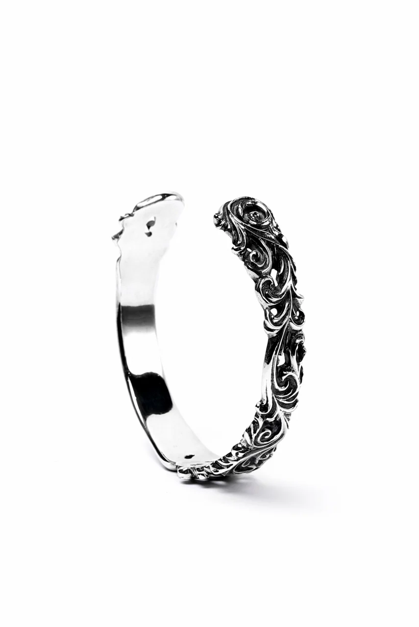 Loud Style Design - GET IN THE RING "ARABESQUE" SILVER BANGLE - Image 9