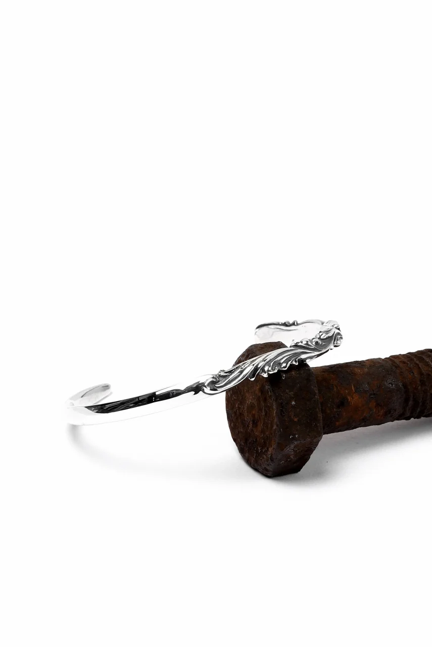 【最短出荷可能】Loud Style Design - GET IN THE RING "ARABESQUE-THIN" SILVER BANGLE - Image 8