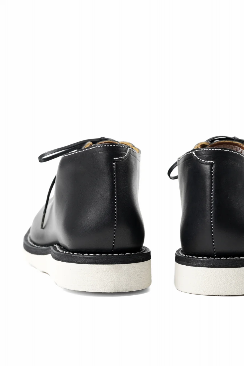 Portaille x N/07 exclusive POSTMAN SHOES / GUIDI FIORE (BLACK x WHITE) - Image 12