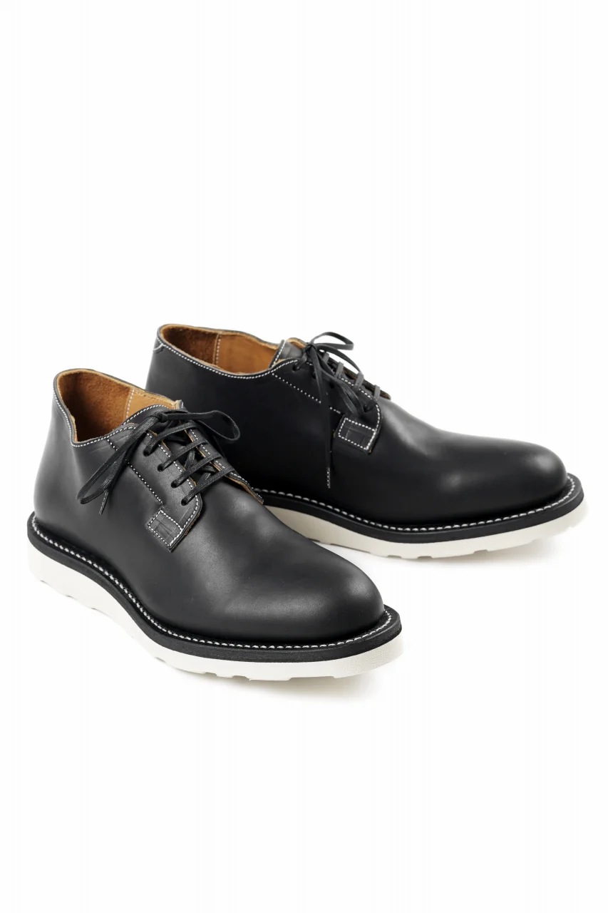 Portaille x N/07 exclusive POSTMAN SHOES / GUIDI FIORE (BLACK x WHITE) - Image 13