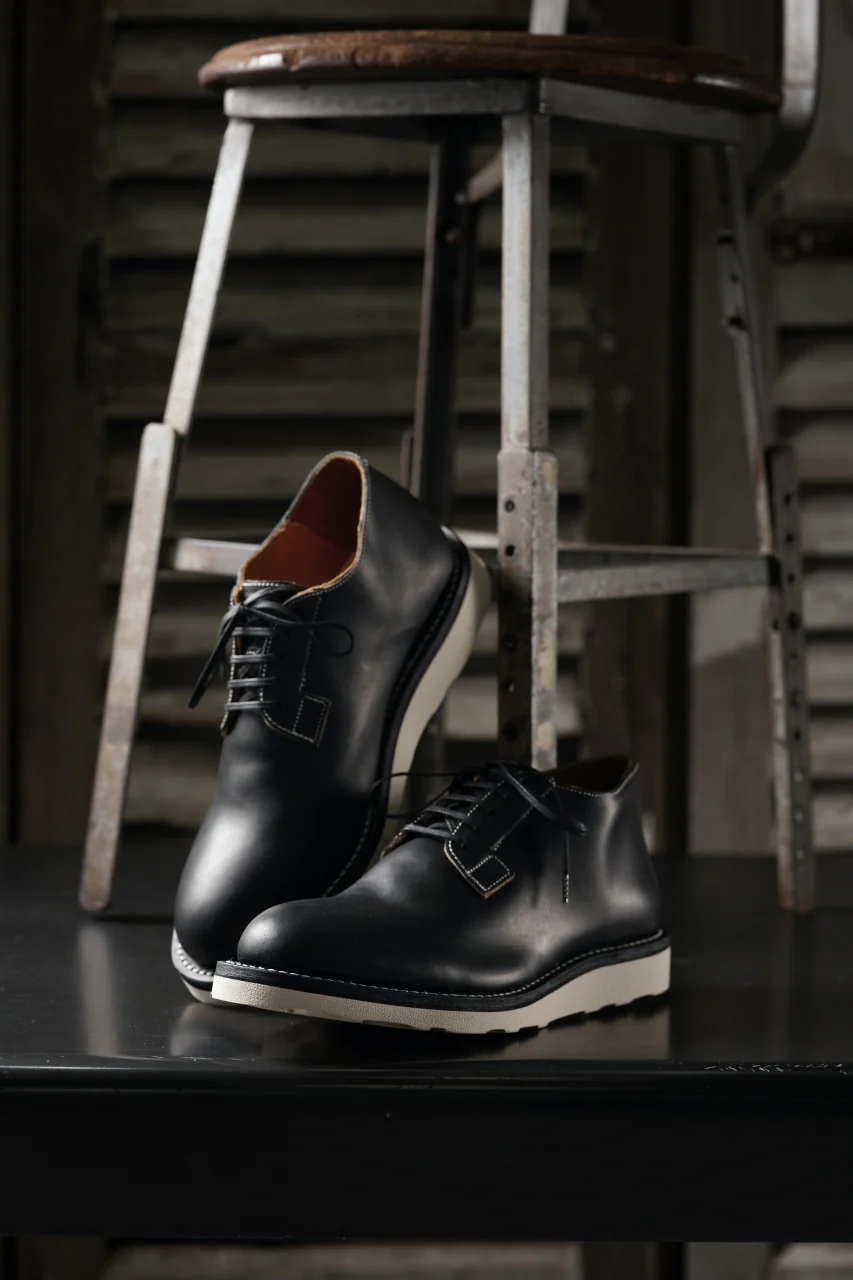 Portaille x N/07 exclusive POSTMAN SHOES / GUIDI FIORE (BLACK x WHITE) - Image 20