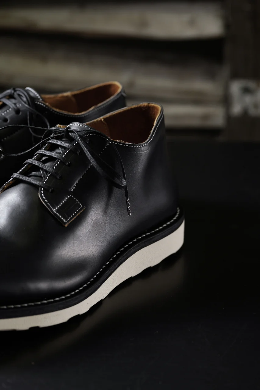 Portaille x N/07 exclusive POSTMAN SHOES / GUIDI FIORE (BLACK x WHITE) - Image 21