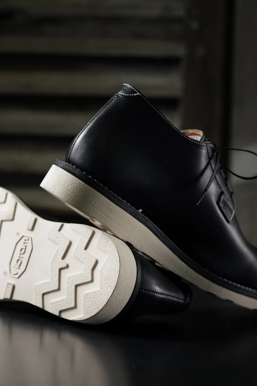 Portaille x N/07 exclusive POSTMAN SHOES / GUIDI FIORE (BLACK x WHITE) - Image 23
