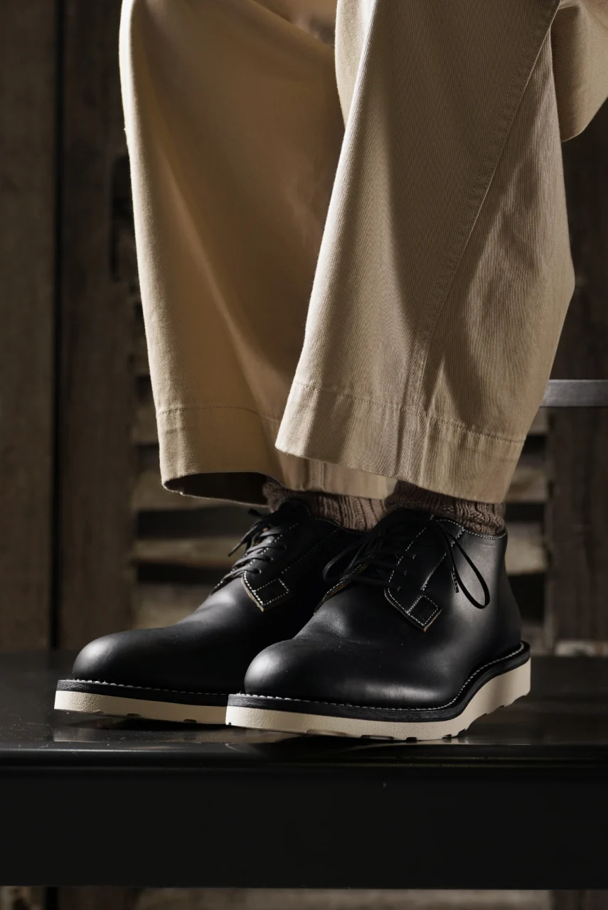 Portaille x N/07 exclusive POSTMAN SHOES / GUIDI FIORE (BLACK x WHITE) - Image 24